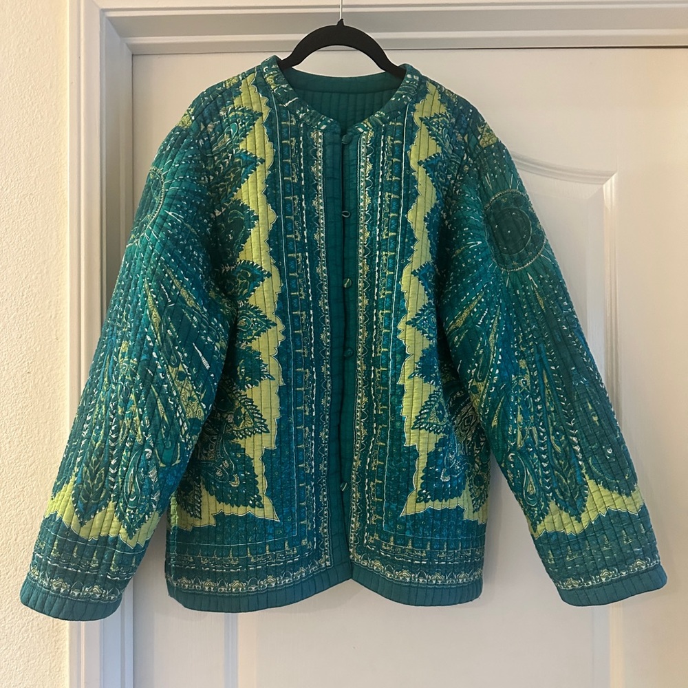 Vintage unisex Reversible quilted jacket - Picture 1 of 7